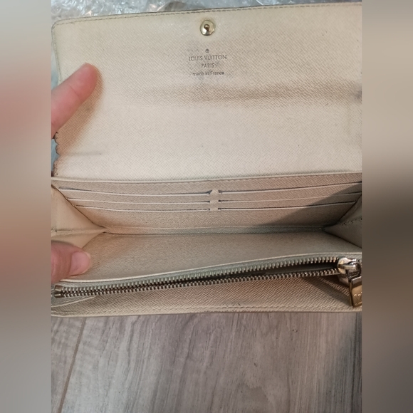 LOUIS VUITTON Portefeuille Sarah N61735 Damier Azur Wallet - Picture 6 of 11